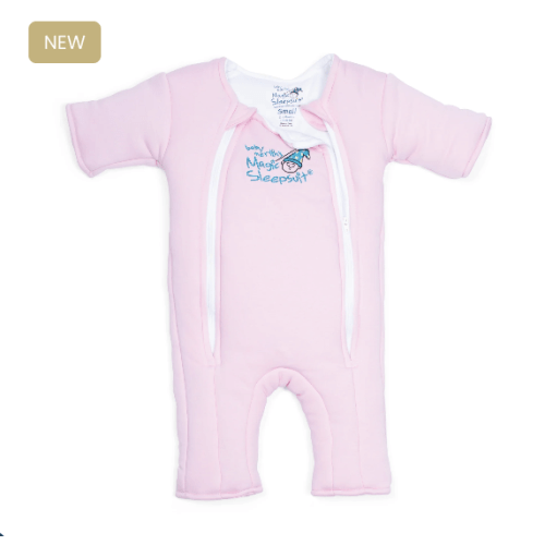 Pink Baby Merlin’s Magic Sleepsuit – Cozy 100% Cotton Baby Sleepwear