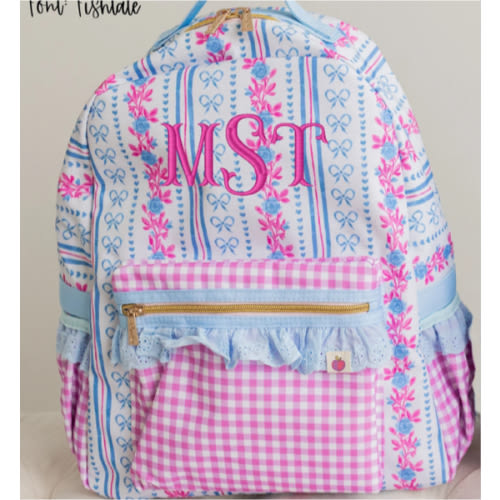 Bree Backpack - Rosé Ribbon Luxe