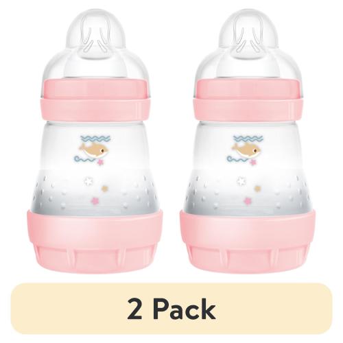 (2 pack) MAM Easy Start Matte Anti-Colic Bottle, 5 oz, Girl, 2 pack