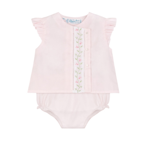Pink Floral Vine Diaper Set | Feltman Brothers