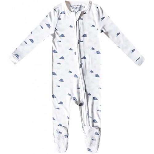 Copper Pearl Zip-Up Footie Baby Pajamas: Ultra-Soft Boys Pajamas and Girls Pajamas, Premium Knit Fabric in Stylish Prints, Tag-Free with Two-Way Zipper, Sized Newborn to 24 Months, Dream