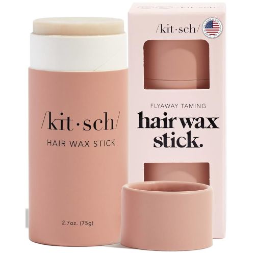 Kitsch Hair Wax Stick for Women & Men - No Residue Hair Finishing Stick for Flyaways, All Day Hold Styling Product for Smoothing Hair Strands, Hair Slick Back Stick, Anti-Frizz and Fly Away Hair Tamer