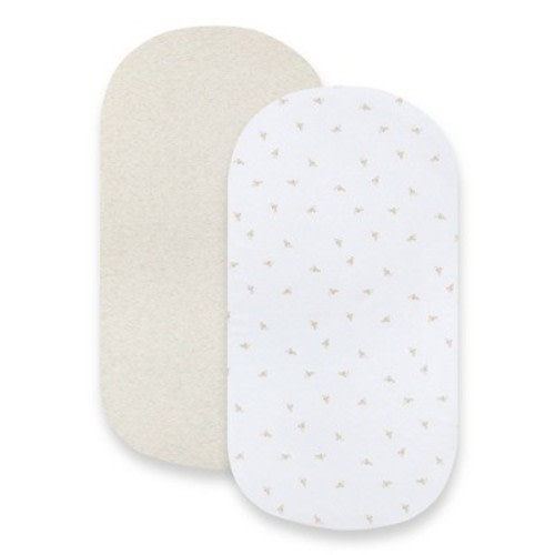 Burt's Bees Baby® Organic Bassinet Sheet - Golden Bee/Oatmeal - 2pk