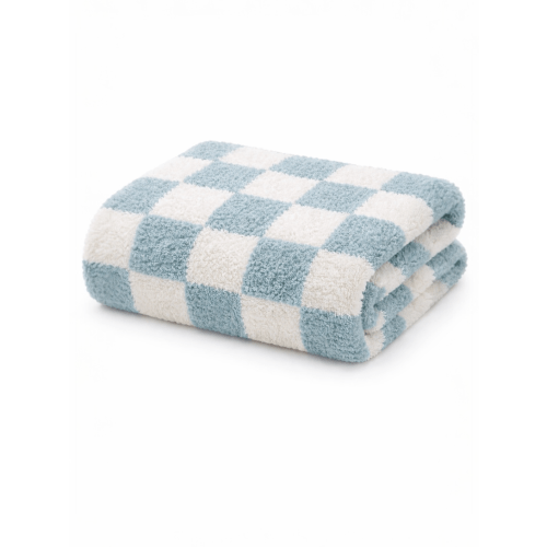 Phufy® Bliss Checkerboard Blanket, Powder