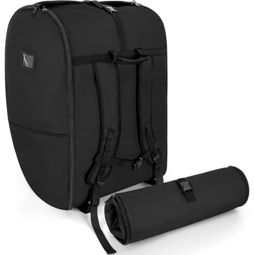 Padded Car Seat Travel Bag, Infant Car Seat Travel Bag Compatible with Doona, Foldable Car Seat Stroller Gate Check Bag for Airplane