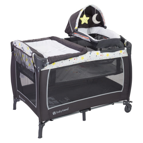 Baby Trend Lil Snooze Deluxe II Nursery Center Playard - Twinkle Twinkle Little Moon