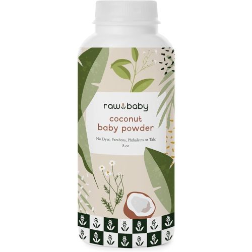 Raw Baby Baby Powder - Natural - Coconut - 8 Ounce