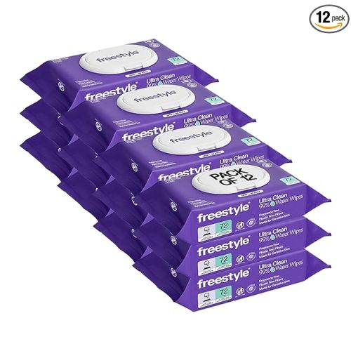 Freestyle Soft Jumbo Baby Wipes, Hypoallergenic and Unscented, Water-Based Wet Wipes for Babies, Finely Suited for Sensitive Skin, Thick & Oversized, Pack of 12, 72 Wipes Per Pack