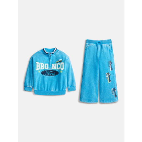 Ford Bronco Toddler Boys Quarter Zip Pullover and Pants Set, 2-Piece, Sizes 12M-5T
