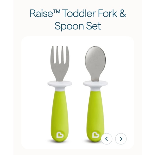 Raise™ Toddler Fork & Spoon Set | Munchkin