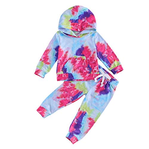 Covvoliy Toddler Baby Girl Fall Winter Clothes Leopard Printed Hoodie Sweatshirt and Pants 2PCS Sweatsuit Outfit