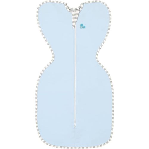 Love To Dream Swaddle UP, Blue, Medium, 13-18.5 lbs., Dramatically better sleep, Allow baby to sleep in their preferred arms up position for self-soothing, snug fit calms startle reflex