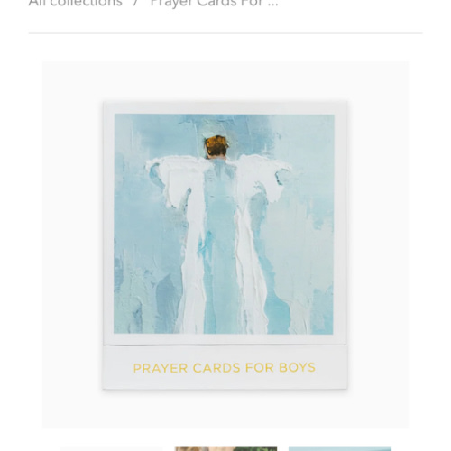 Prayer Cards For Boys