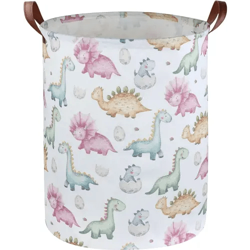Kids Dinosaur Laundry Basket,Dinosaur Laundry Hamper for Boys Room Decor,Baby hamper,Nursery Hamper,Cute Basket.(Cute Dinosaur)
