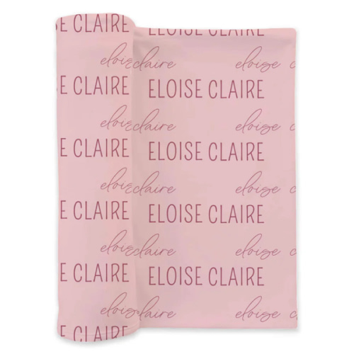 Personalized Baby Name Swaddle Blanket