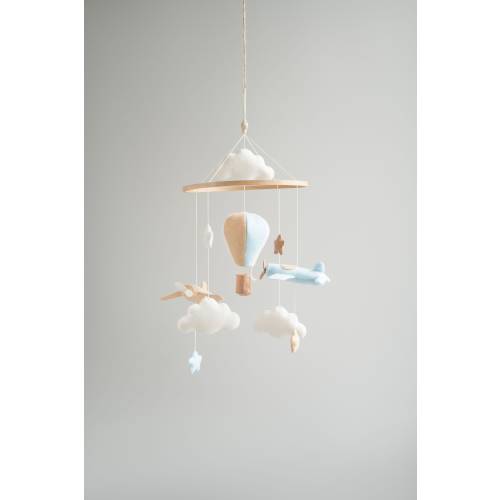 Travel nursery mobile, airplane baby mobile, adventure nursery, expecting mom gift