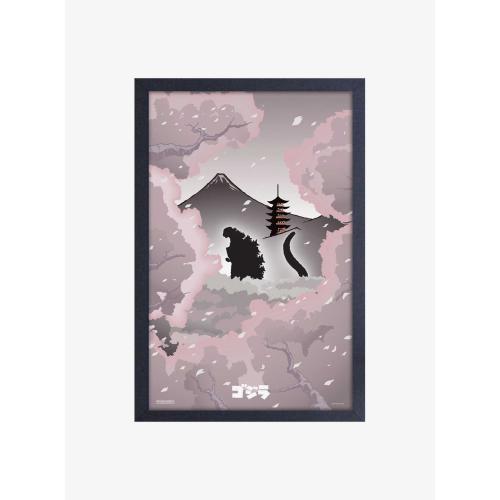 Godzilla Blossoms Framed Wood Wall Art