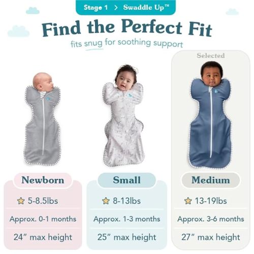 Love to Dream Swaddle, Baby Sleep Sack, 13-19 lbs, Dusty Blue