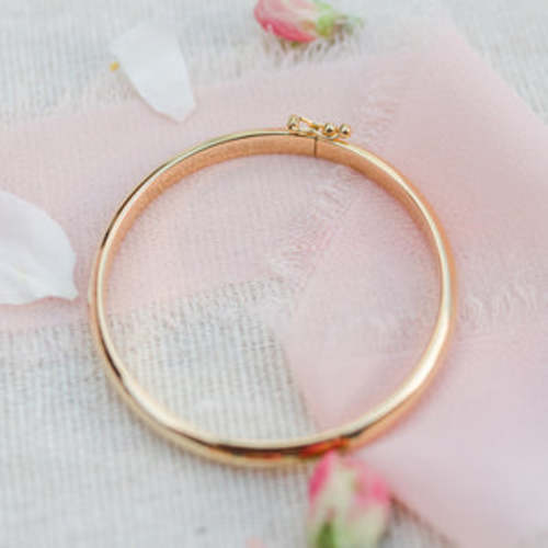14K Gold Kids Bangle for Little girls, babies, toddlers, Teens, Women – Cherished Moments Jewelry