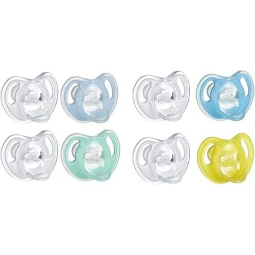 Tommee Tippee Ultra-Light Silicone Baby Pacifier Bundle | 0-6m and 6-18m, 8pk