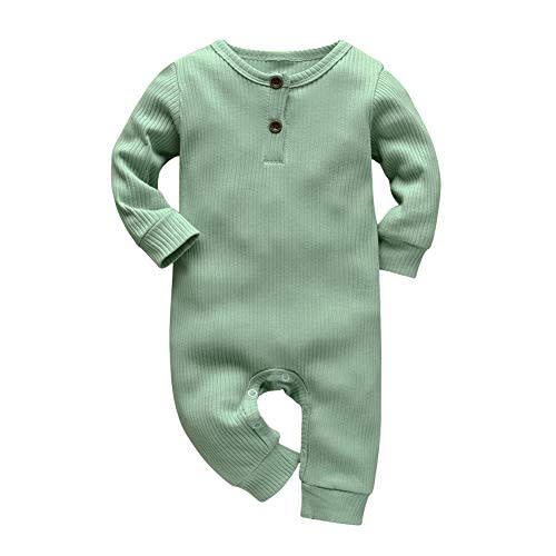 Eghunooy Baby Boy Girl Solid Color One Piece Romper Jumpsuit Outfits Clothes