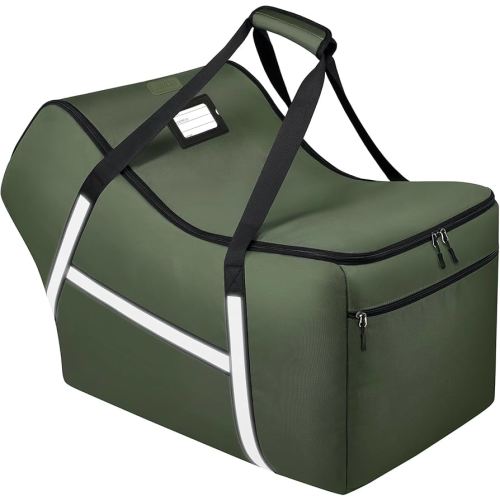 Infant Car Seat Travel Bag for Airplane Compatible with All Nuna Pipa Car Seat and Base,Chicco KeyFit 30 and Base, Padded Car Seat Bags for Air Travel,Car Seat Gate Check Bag with Side Pocket, Green