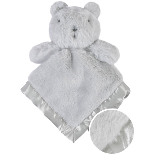 Gerber Baby Boy or Girl Gender Neutral Ultra Plush Security Blanket with Satin Trim