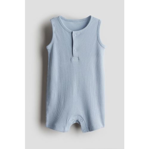 Ribbed Cotton Romper Suit