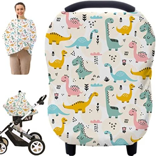 Car Seat Canopy Breastfeeding Cover - Multi Use Baby Stroller and Carseat Cover, Breastfeeding Covers, Boys and Girls Shower Gifts (Classical Arrows)