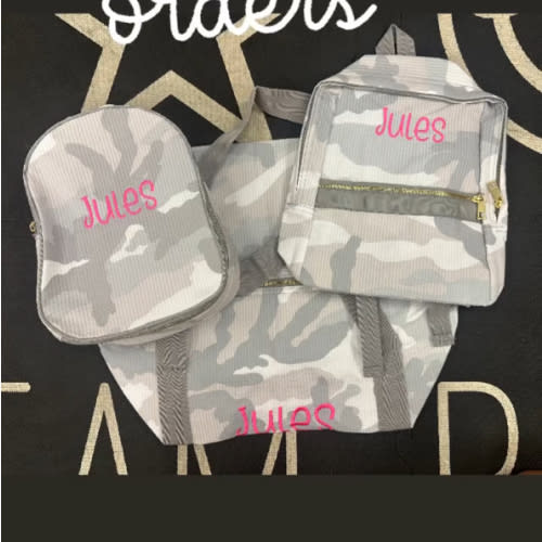 Small backpack with baby name