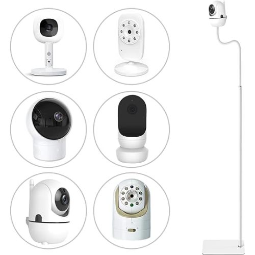 67" Adjustable Height Baby Monitor Floor Stand Holder for HelloBaby,Infant Optics DXR-8 Pro,Nanit Pro & Flex Stand,Eufy,Motorola,Owlet,Momcozy Baby Monitor Stand,Also for Cameras with 1/4 Screw Mount