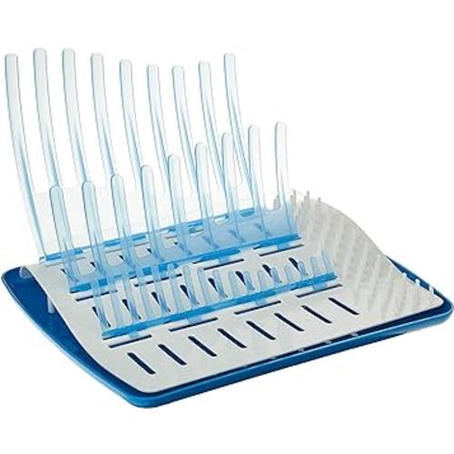 Dr. Brown's Folding Baby Bottle Drying Rack for Easy Storage, Dry Nipples, Pacifiers and Other Baby Essentials, BPA-free