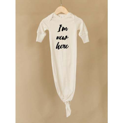 I'm New Here Infant Gown