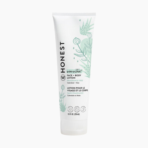 The Honest Company Face & Body Lotion - Sensitive (Fragrance Free), 8.5 Fl Oz