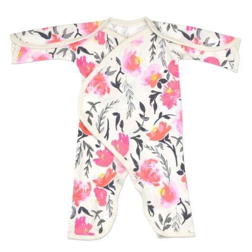 Brie Long Sleeve NICU Friendly Jumpsuit w/ Headband & Booties