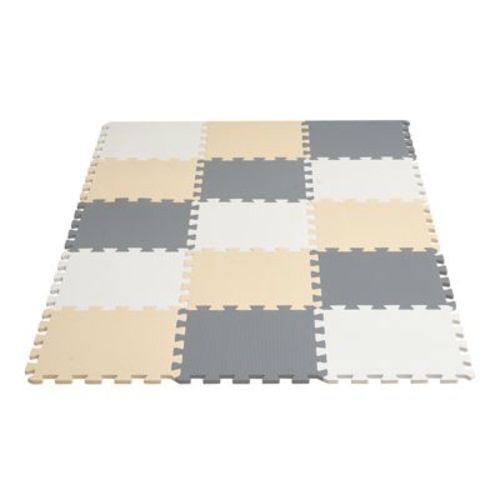 VEVOR 16 Tiles Kids Play Mat, 0.4 Inch Toddler Play Mat with EVA Foam, 12" x 12" Puzzle Play Mat with 16 sq.ft Coverage, Interlocking Toddler Mats