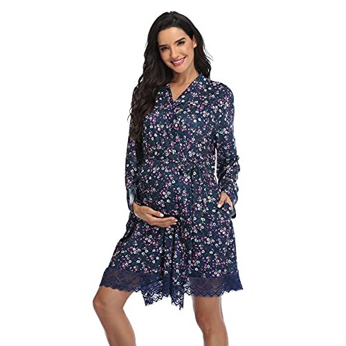 Maternity Robes for Women - Hospital Labor Delivery Robes - Pregnancy Nursing Sleepwear