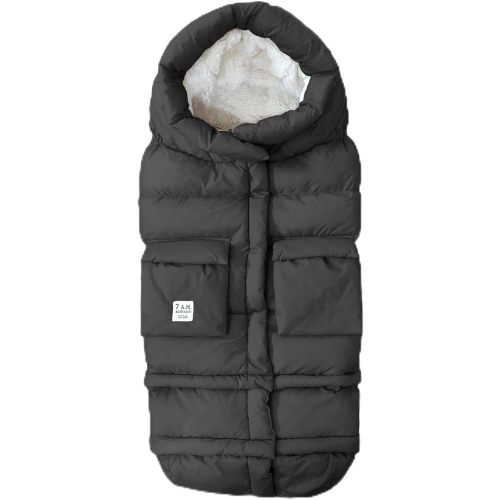 7AM Enfant Stroller Blanket 212 - Adjustable Baby Car Seat Zipped Blanket for Babies Winter, Unisex Multi Purpose Fleece Lined Warm Hooded Toddler Footmuff Water Repellent | (6M - 4T)