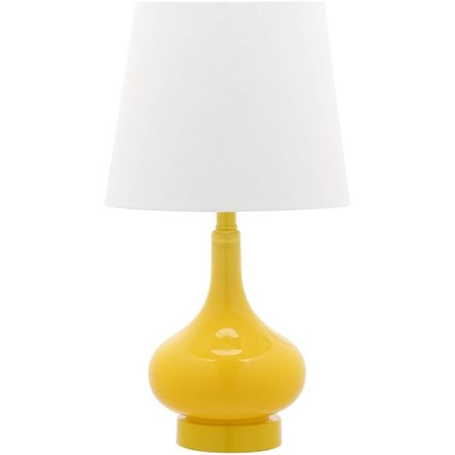 Safavieh Kids Lighting Collection Amy Yellow Gourd 18-inch Bedroom Living Room Home Office Desk Nightstand Table Lamp (LED Bulb Included)