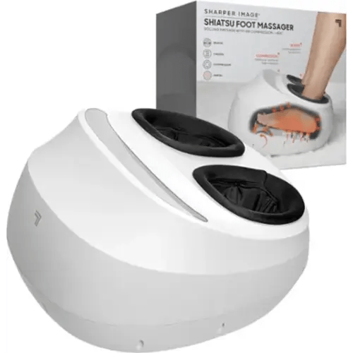 Sharper Image - Shiatsu Foot Massager - White
