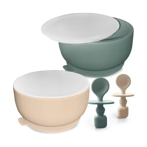 Sperric Silicone Baby Feeding Set - Infant Suction Bowls with Lids and – Sperric Little World