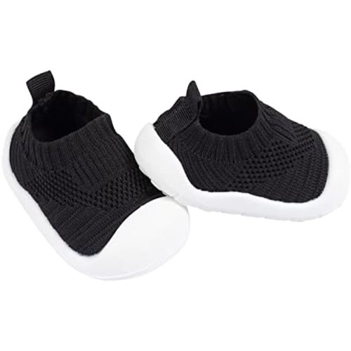 Gerber Kids' Baby Toddler Boy and Girl Stretchy Knit Slip-On Sneaker
