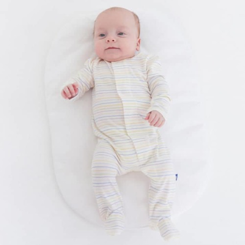 multi color stripe CloudStretch™ magnetic footie – Magnetic Me