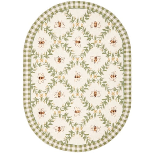 SAFAVIEH Handmade Chelsea Aubree French Country Trellis Wool Rug