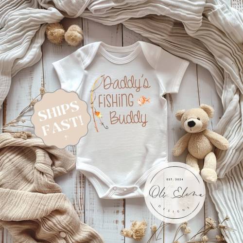 Fishing ONESIE®, Our greatest catch, Pregnancy Reveal, Fishing Baby Bodysuit, Baby Announcement, Fishing Daddy shirt, Take Home Set, Newborn