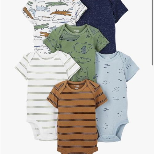 Simple Joys by Carter's Baby Boys' 6-Pack Short-Sleeve Bodysuit