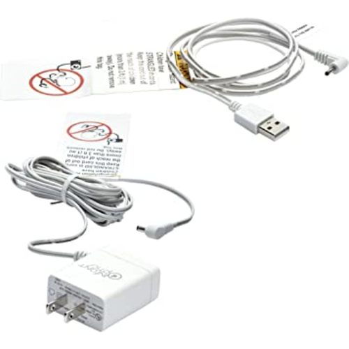 Infant Optics Official Power Cord Adapter for DXR8 PRO Monitor Unit NOT for Camera Unit NOT for DXR8, White