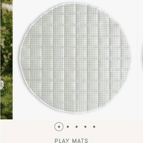 Picnic Gingham Play Mat - Green