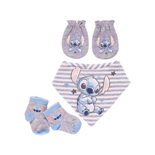 Disney Baby Wishes + Dreams Character Infant Baby Accessories Bib, Socks and Mittens Set, 3-Pack, Sizes Newborn-12 Months
