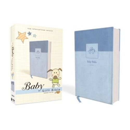 Niv, Baby Gift Bible, Holy Bible, Leathersoft, Blue, Red Letter, Comfort Print - By Zondervan (leather Bound)
